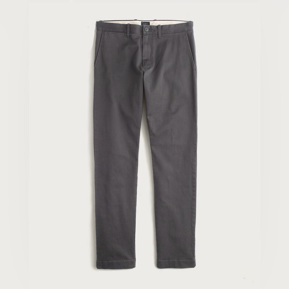 J. Crew Reimagined Men’s Grey 484 Slim-fit Stretch Chino Pant Size 32 x 30 NWT